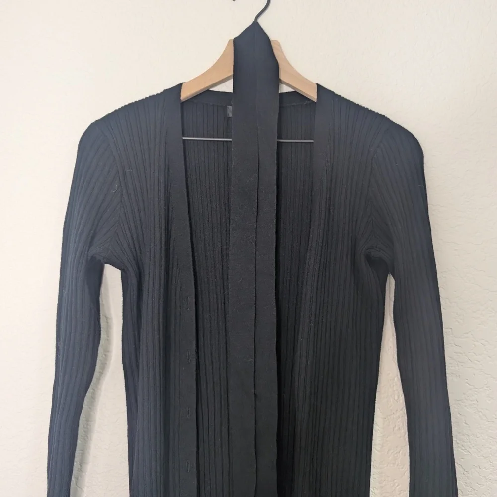 J. Crew Cotton Wool Blend Long Cardigan with Belt / S